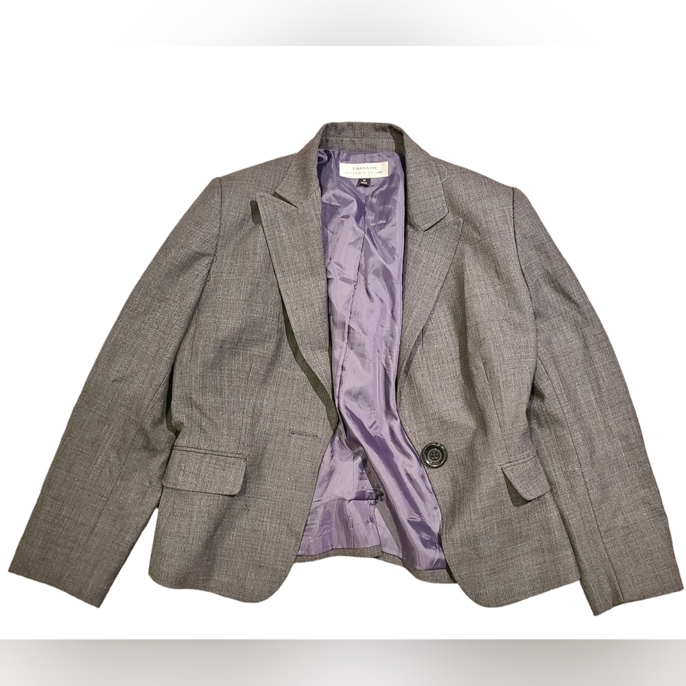 Tahari Dark Grey Blazer